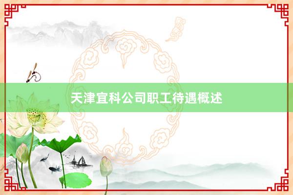 天津宜科公司职工待遇概述